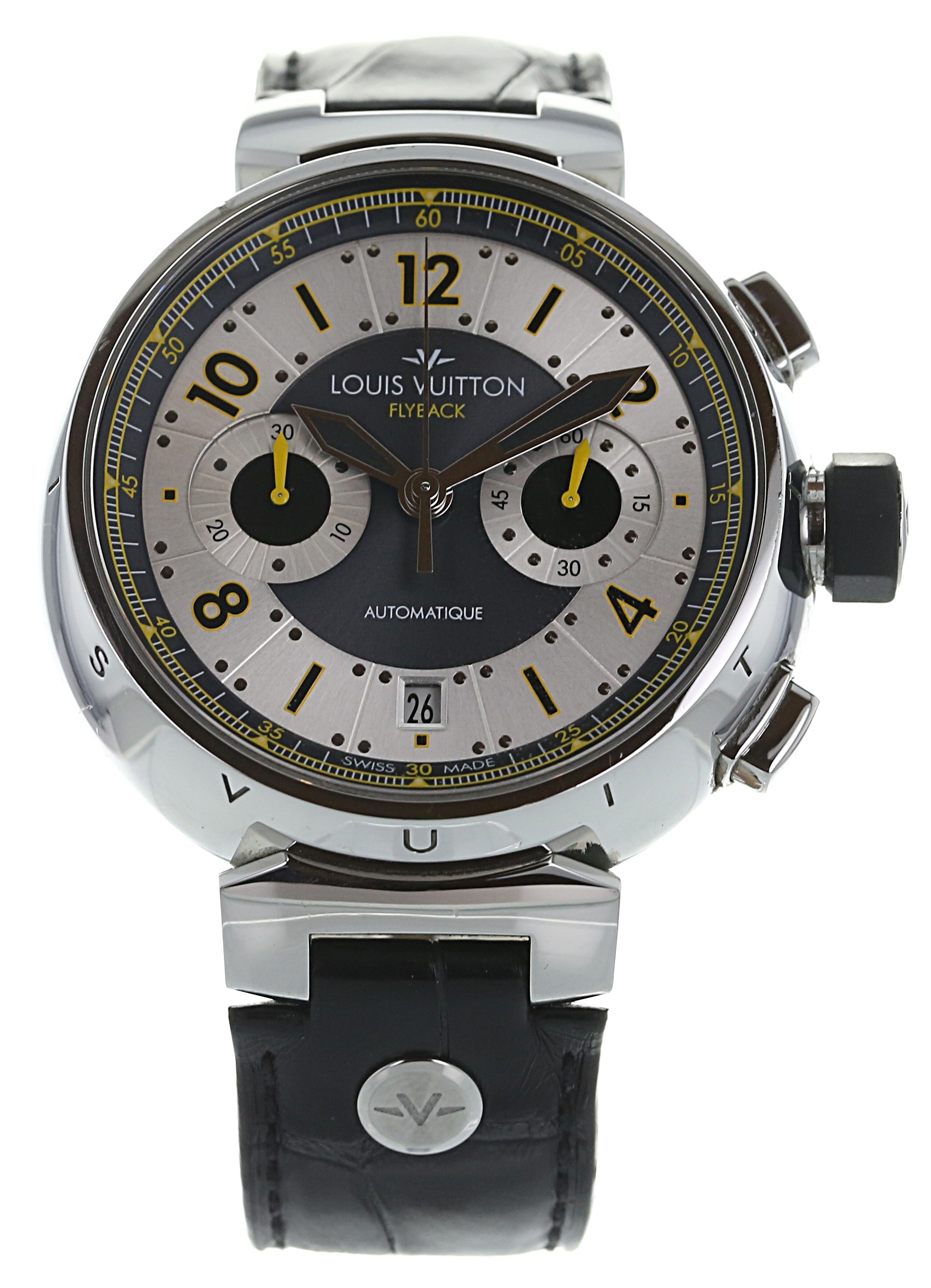 Authenticated Used LOUIS VUITTON Louis Vuitton Tambour Chrono All