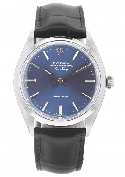 rolex air king blue dial