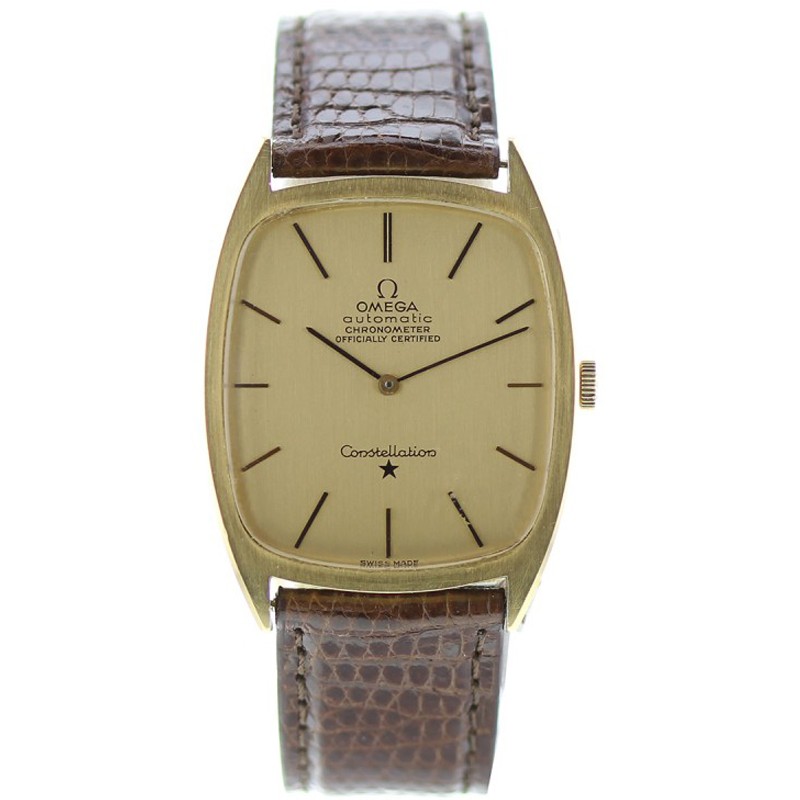 omega constellation leather strap