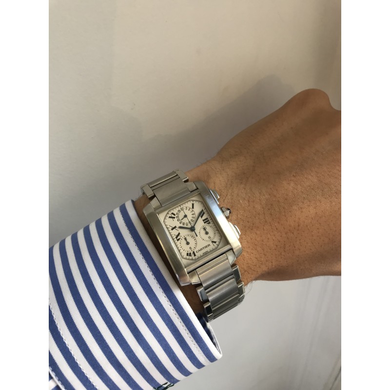 cartier tank francaise chronoflex 2303