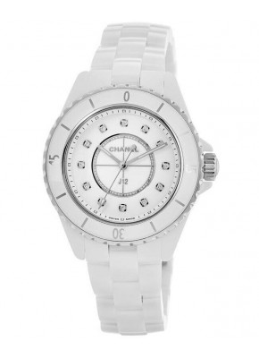  J12 Quartz 33 Mm White Dial + Diamonds H5703