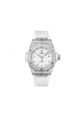  Big bang one click steel white pavé 33 mm 485.SE.2010.RW.1604