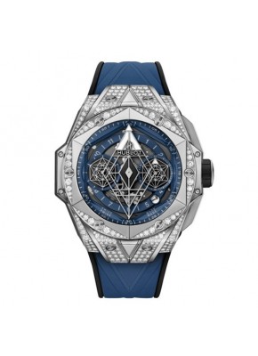  Big bang sang bleu ii titanium blue pavé 45 mm 418.NX.5107.RX.1604.MXM20