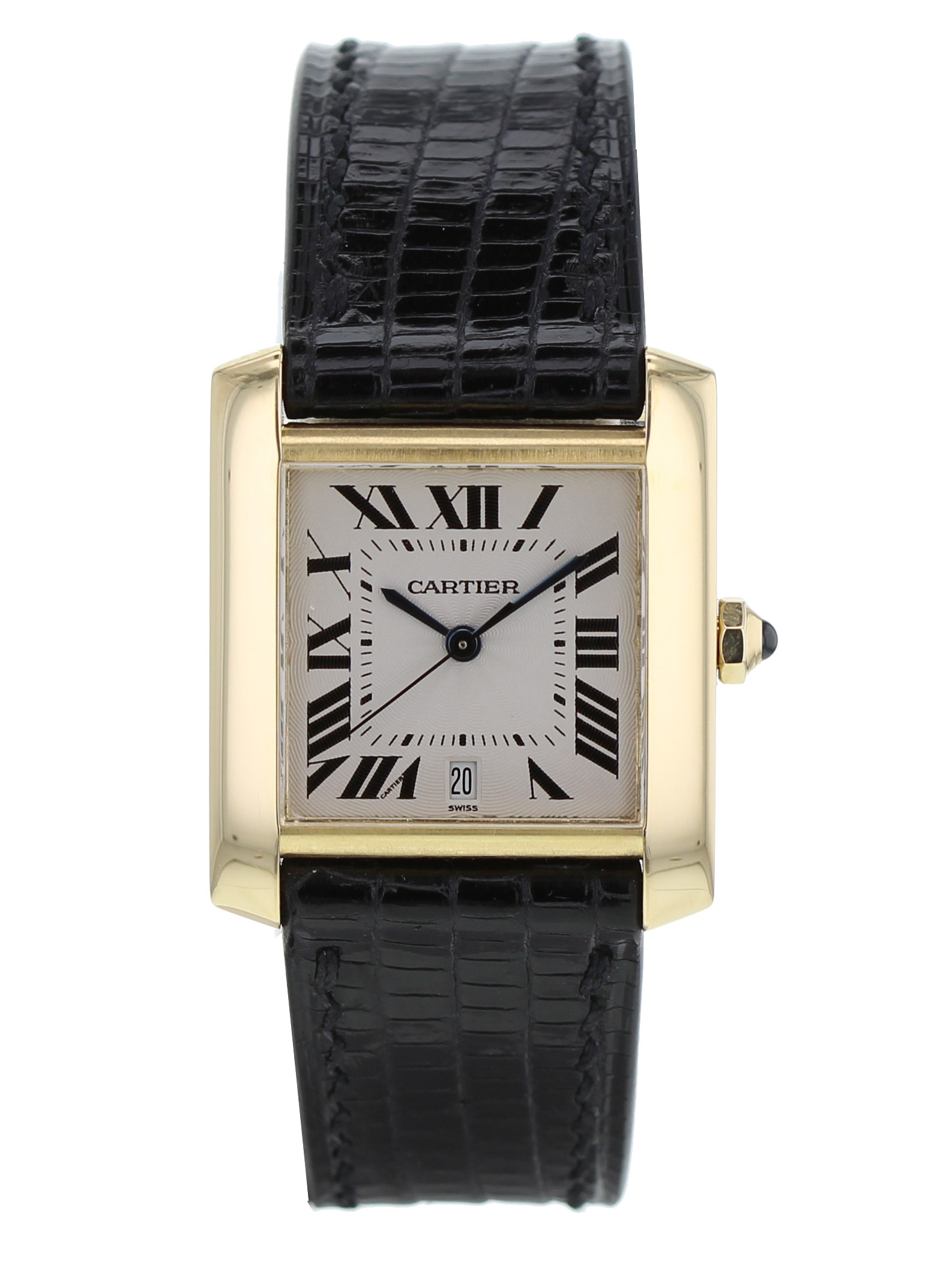 cartier tank francaise leather strap