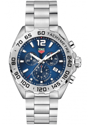  Formula 1 Quartz Chronograph 43mm Blue Dial Full Steel CAZ101K BA0842 CAZ101K.BA0842