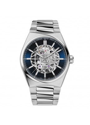  FC 310NSKT4NH6B Highlife Skeleton Stainless Steel Bracelet and Blue Rubber Strap LTD FC 310NSKT4NH6B