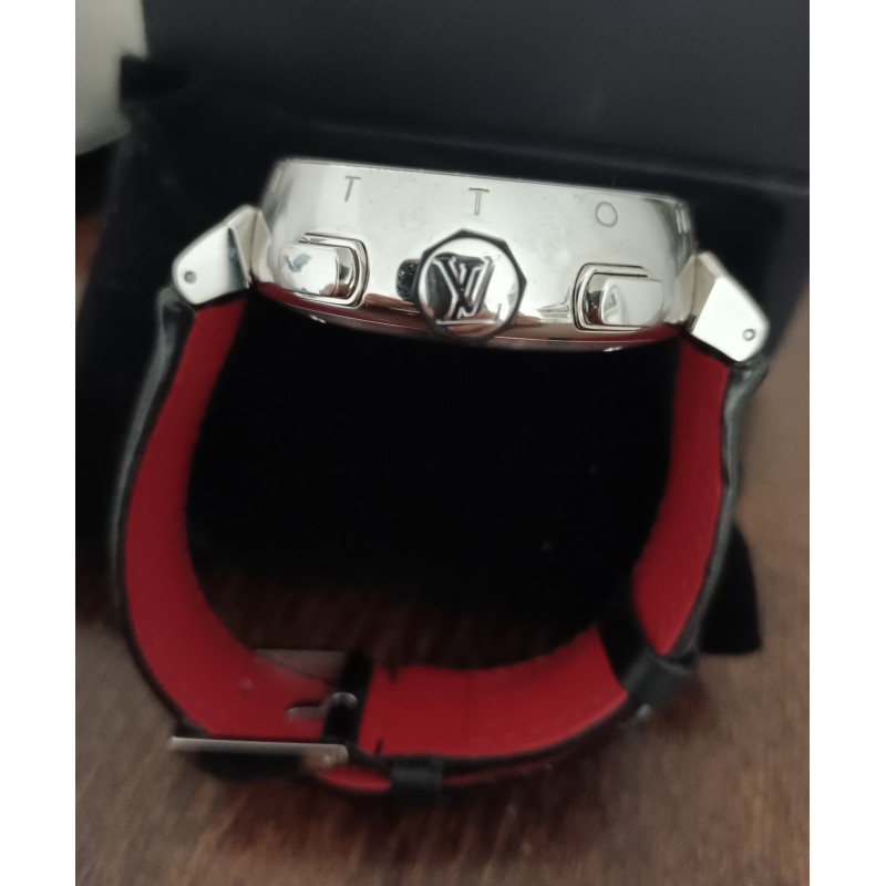 Authentic Used Louis Vuitton Tambour Chronograph Q102C Watch (10