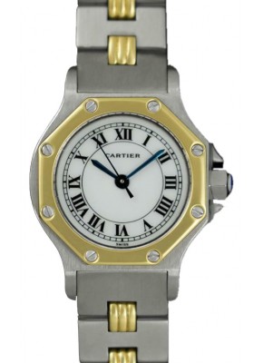  Santos Lady Santos Ref. 09078 aus Stahl/Gold Automatik