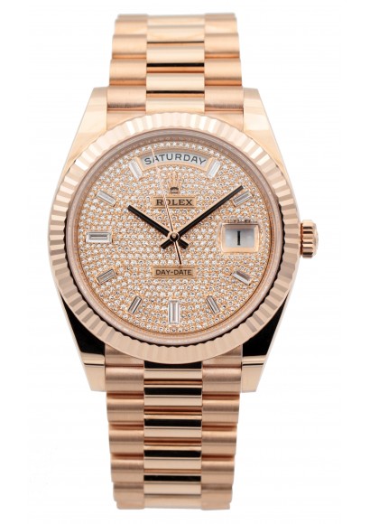 Rolex Daydate Pave dial unworn 2022 228235 Rolex Daydate Pave dial unworn 2022 228235