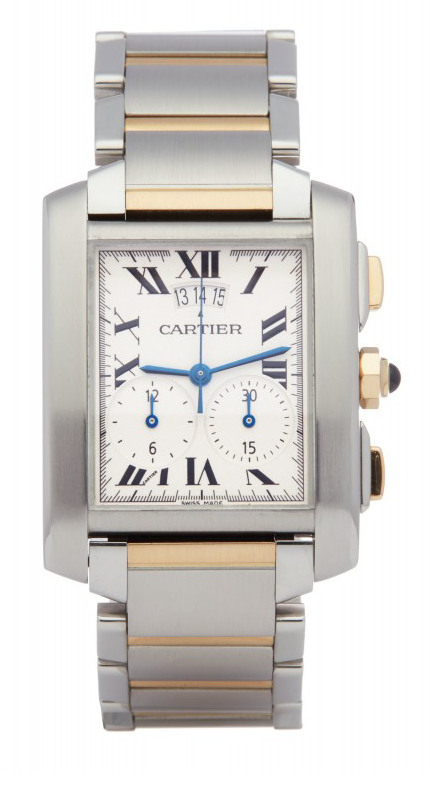 Cartier Tank Fran aise CARTIER Tank Francaise 2653 steel and 18K ye
