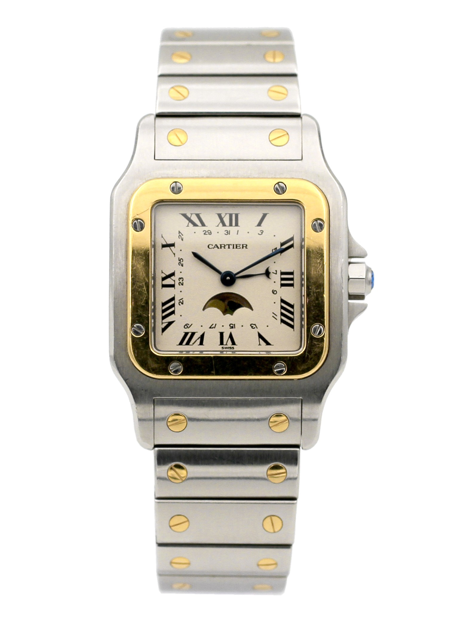 Cartier santos sales galbee moon phase