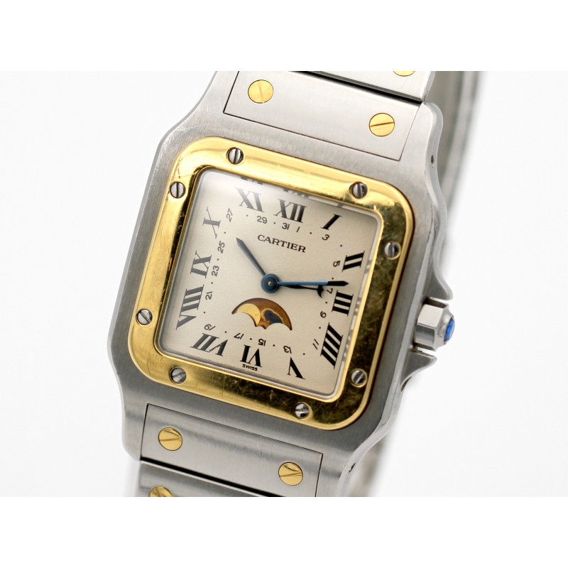 Cartier santos moonphase sales