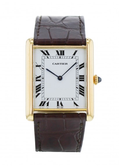 cartier tank 18k vintage