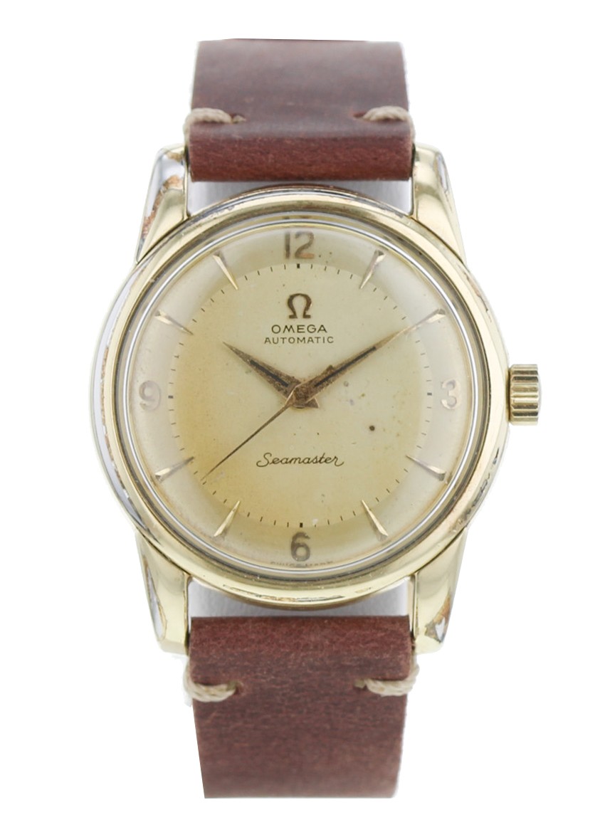 omega seamaster vintage gold