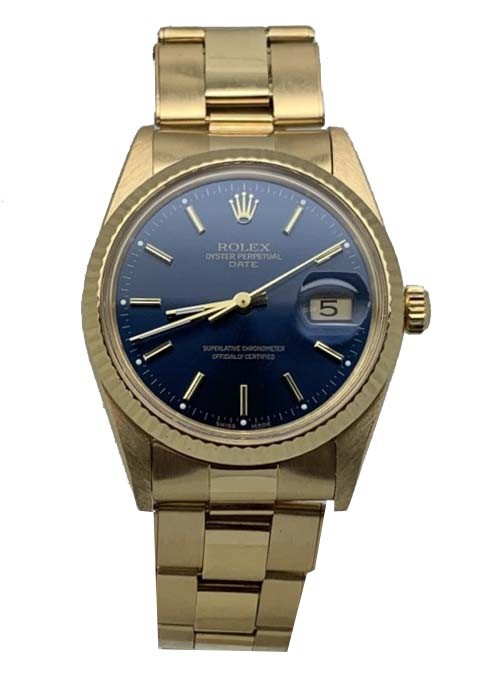 Afvise blad audition Rolex Oyster Perpetual Date 18k 15038 4462 Rolex Datejust