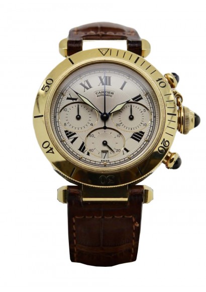 Часы Cartier Pasha Chronograph 18k 2111 