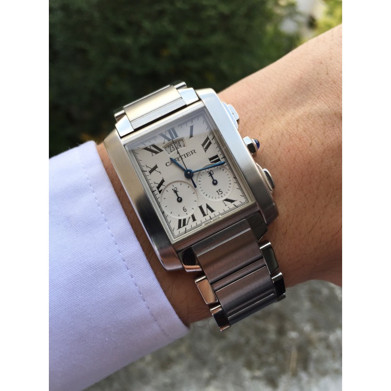 montre cartier tank francaise chrono