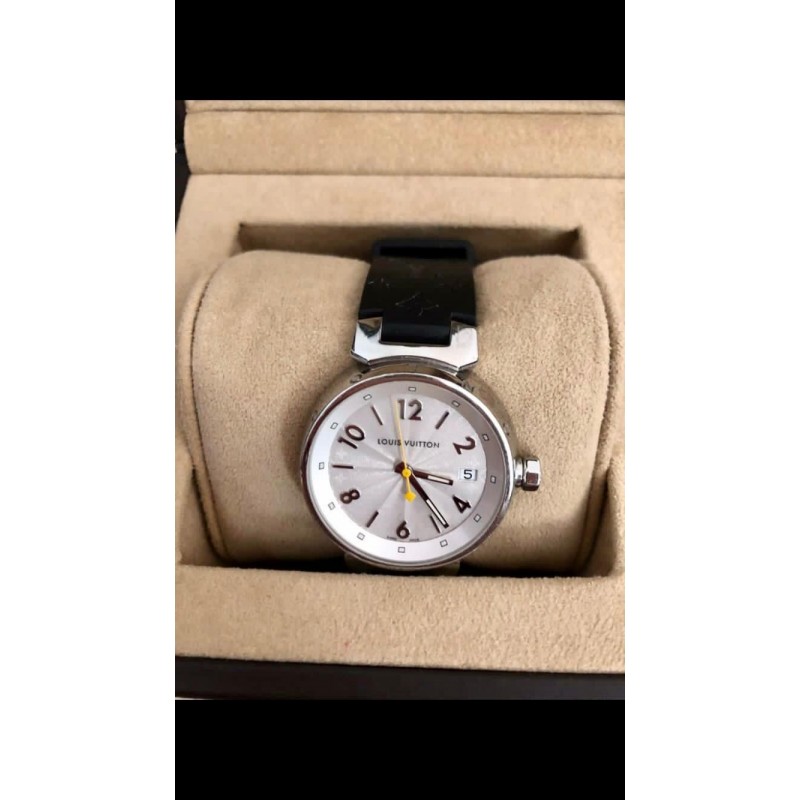 Louis Vuitton - Authenticated Tambour Chronographe Watch - Steel White for Women, Good Condition