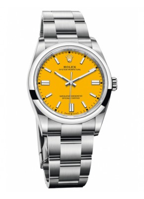  Oyster Perpetual 124300 - 41mm NEW - Yellow dial
