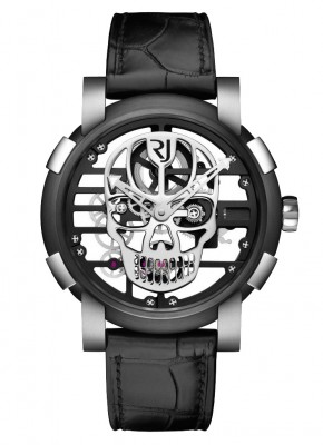 Romain Jerome Skylab 48 Speed Metal Anthracite Skull RJ.M.AU.030.20 NEW