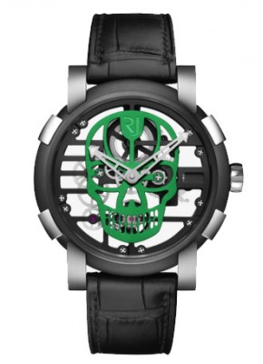 Romain Jerome Skylab 48 Speed Metal Green Skull RJ.M.AU.030.23 NEW