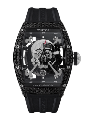  Inkvaders Jetliner Skull Black Steel, Titanium, Diam CV15045CHJISAN020000LE1 NEW