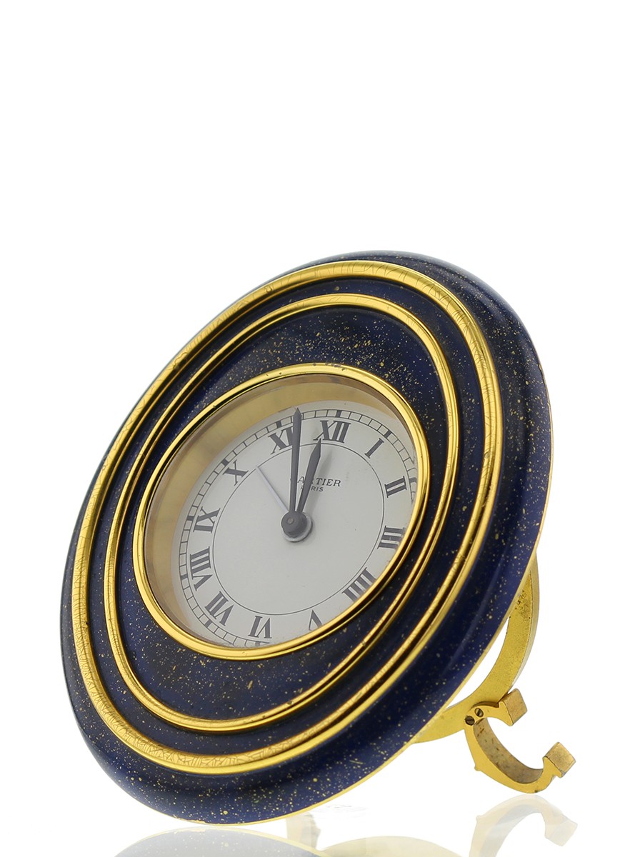 cartier lapis lazuli clock