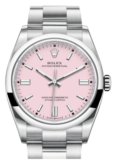 Rolex Oyster Perpetual 36 Pink Candy Dial 126000 Rolex Oyster Perpetual 36 Pink Candy Dial 126000