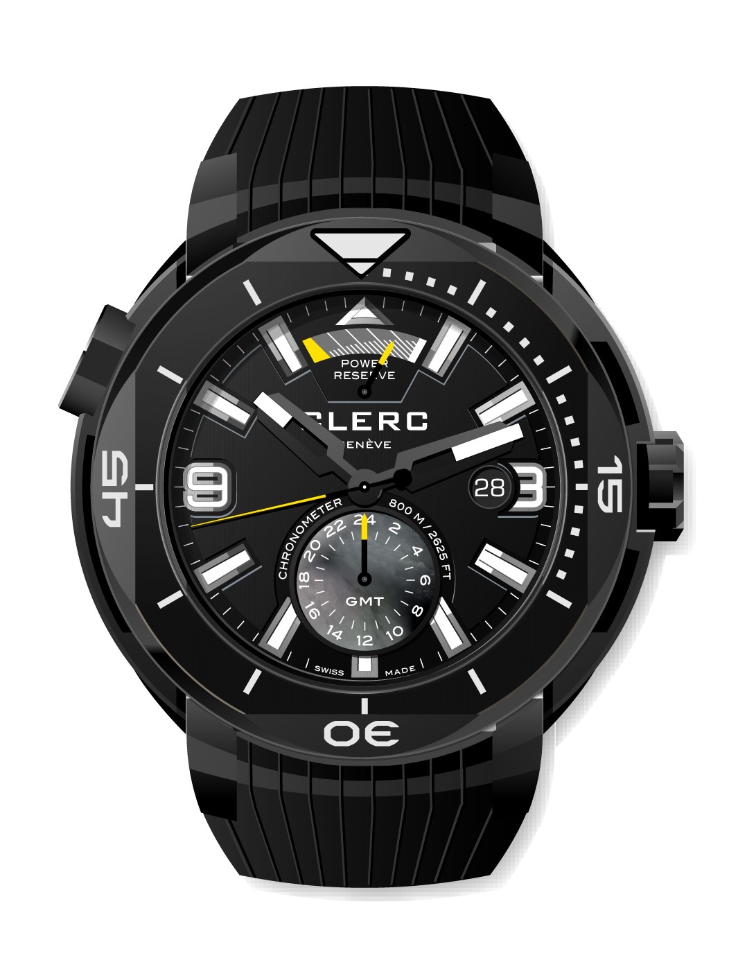 Clerc hydroscaph gmt sale