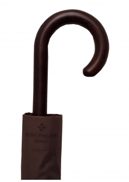 Patek Philippe Parapluie avec ouverture automatique modèle Salon Patek brun avec Logo Patek Philippe Parapluie avec ouverture automatique modèle Salon Patek brun avec Logo