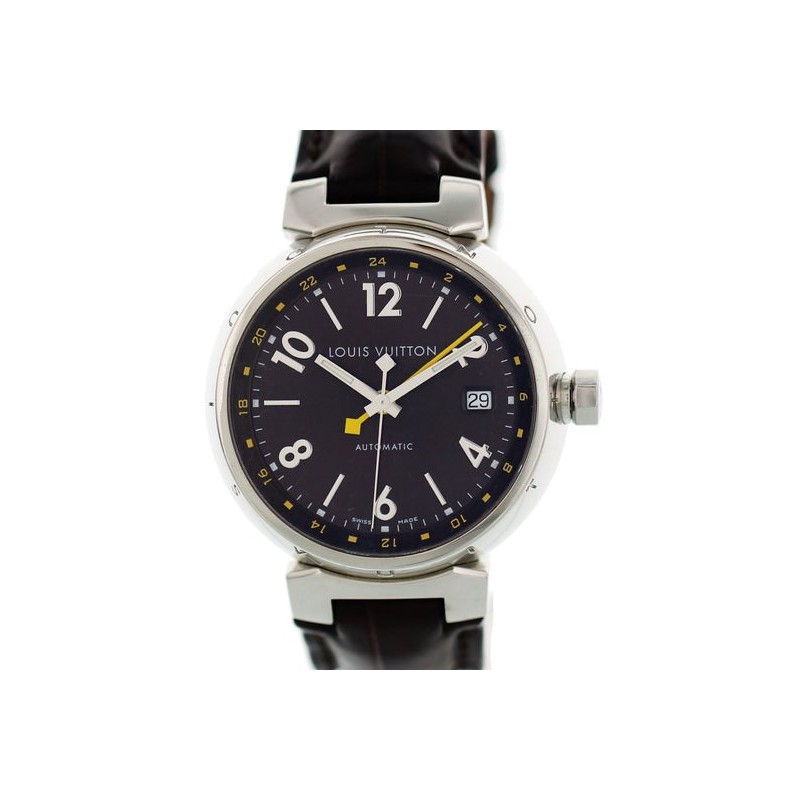 Louis Vuitton Tambour GMT Automatic 39mm Q1131 Steel Watch