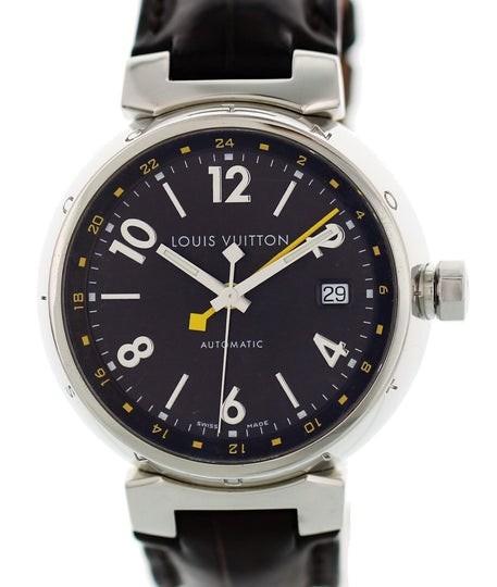 Louis Vuitton Tambour GMT automatic swiss made eta genuine no