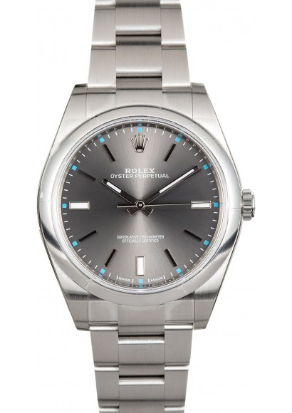  Oyster Perpetual 39mm Rhodium 114300