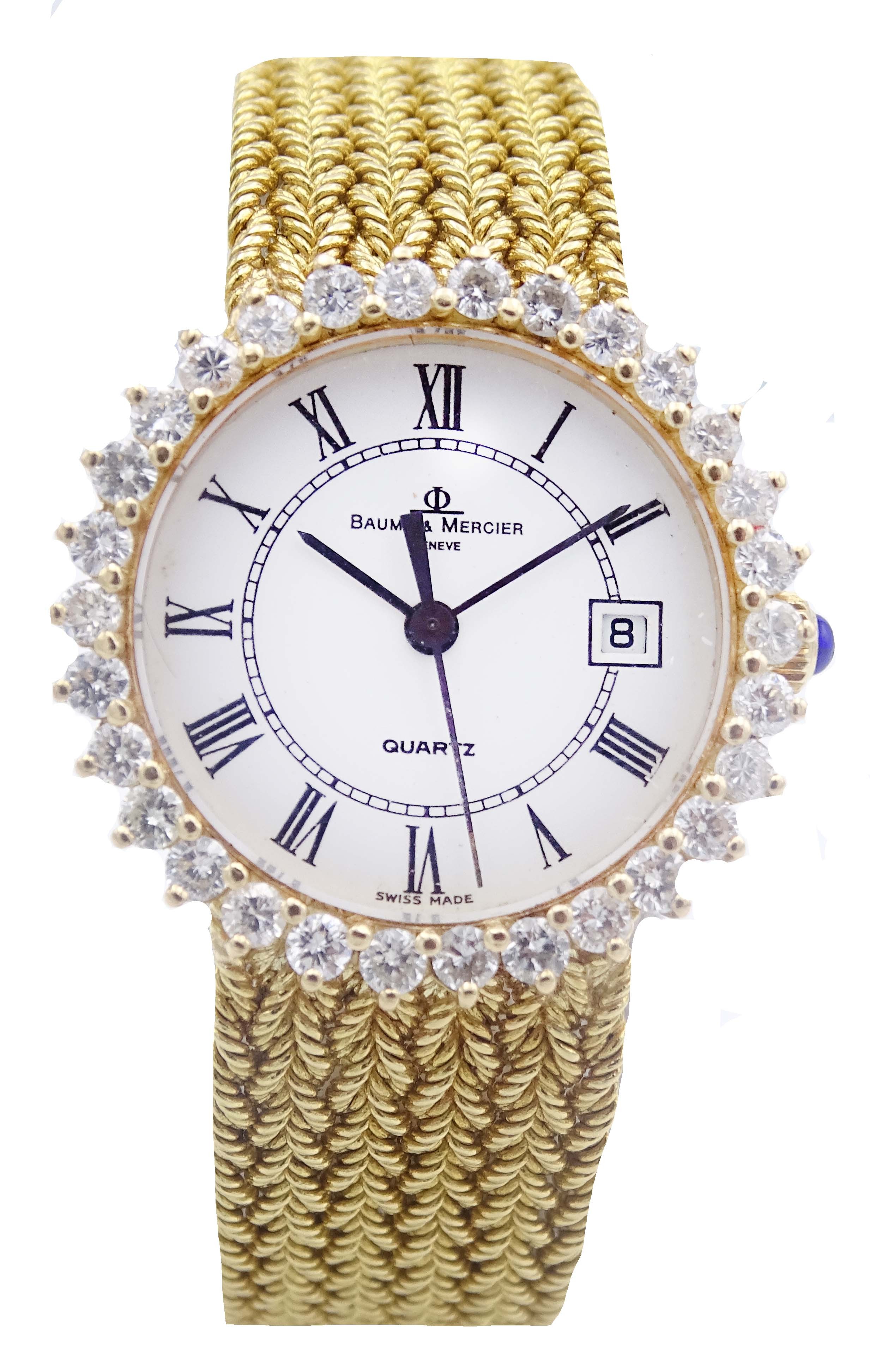 Baume mercier 18k on sale gold ladies watch