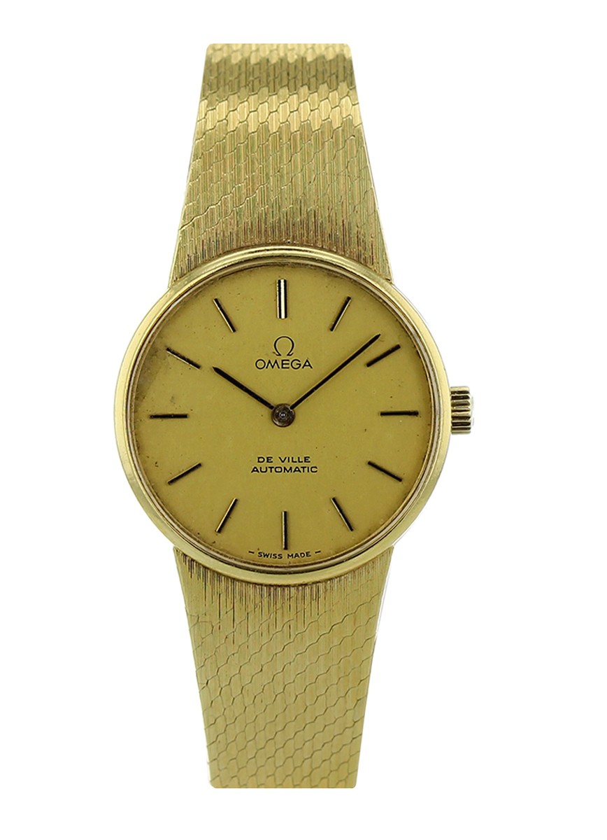 omega gold ladies watch 1970