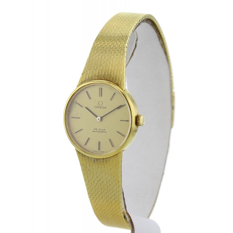 omega gold ladies watch 1970