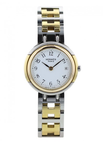 hermes gold watch ladies