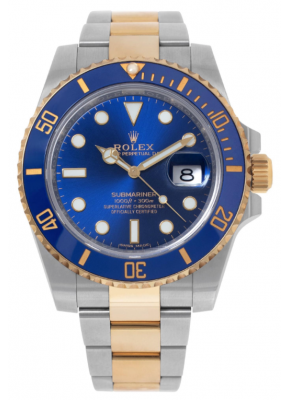  SUBMARINER OR ACIER FOND BLEU M116613LB