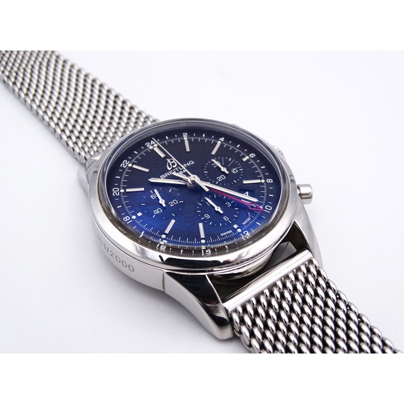 Breitling Transocean Chronograph GMT Limited Edition  AB045112/G772/739P/A20BA.1 Stainless Steel Watch﻿