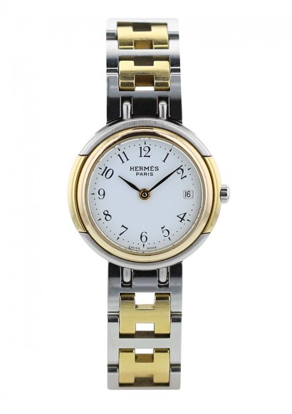 montre-hermes-clipper-dame-or-acier montre-hermes-clipper-dame-or-acier