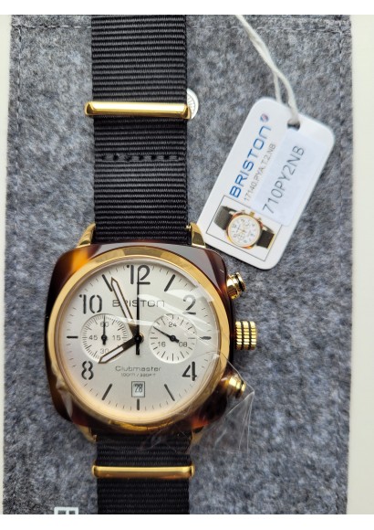 BRISTON BRISTON Clubmaster Chronograph- CLUBMASTER CLASSIC ACÉTATE GOLD 17140.PYA.T.2.NB BRISTON BRISTON Clubmaster Chronograph- CLUBMASTER CLASSIC ACÉTATE GOLD 17140.PYA.T.2.NB
