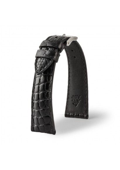 BRACELET CUIR ALLIGATOR NOIR BRACELET CUIR ALLIGATOR NOIR