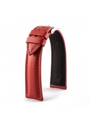 LEATHER CALF BRACELET RED size M