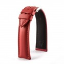 LEATHER CALF BRACELET RED size M