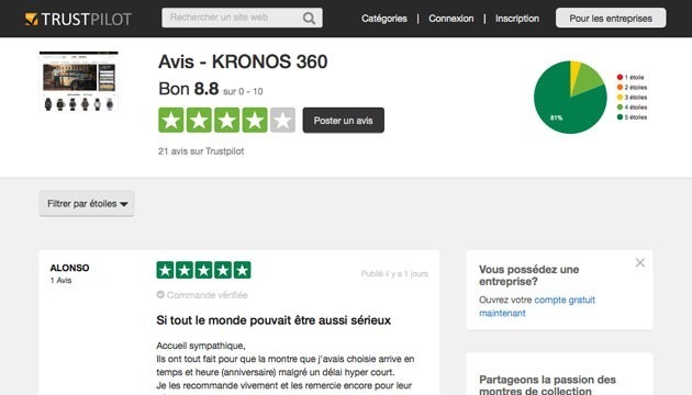 avis kronos 360 trustpilot