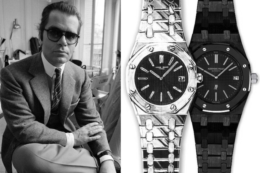 Karl Lagerfeld: his Royal Oak Jumbo 5402ST black was his fetish watch